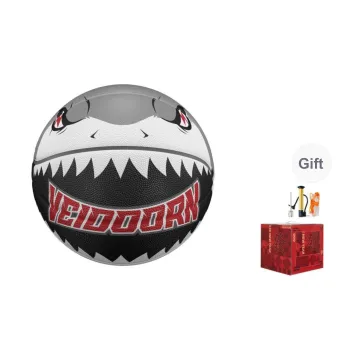 VEIDOORN Rubber Basketball Black Gray Size 7 Ball Street Training Competition Unisex
