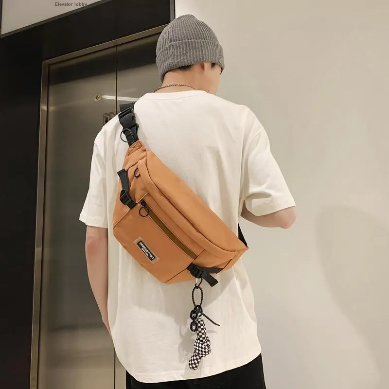 NIGEER Nylon Sling Bag Regular Unisex Black/White/Brown/Blue-17