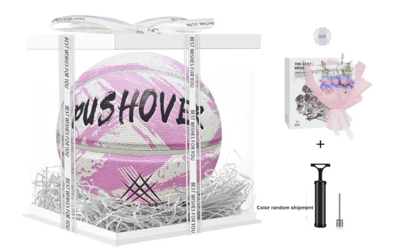 PUSHOVER PU Basketball Size 7 Training Unisex-13