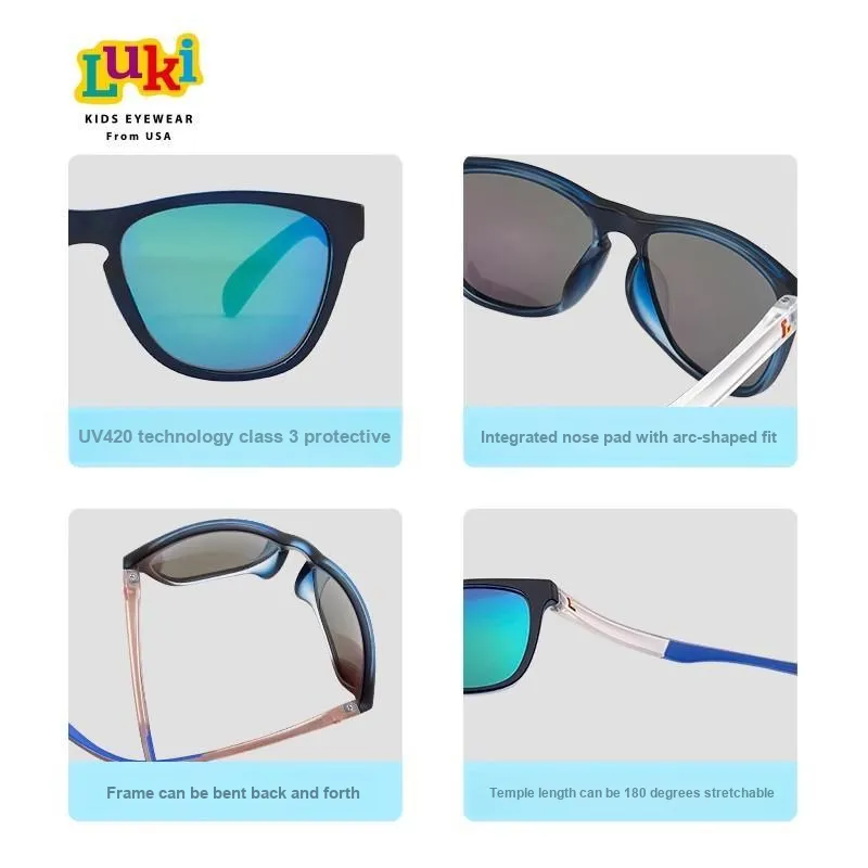 LUKI TR/Memory Plastic Square Sunglasses Kids'-2