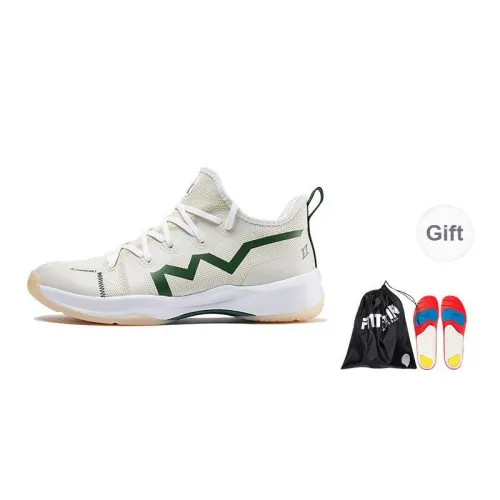 Kawasaki Galaxy Collection Wear resistant And Lightweight Low Top Badminton Shoes Unisex Cloud Peak White Green