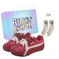 Red+Exclusive Shoe Box+Gift Socks