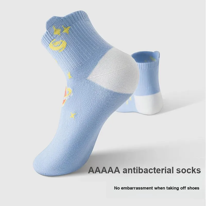 Crabsecret Ankle Socks Women's 5 Pack-5