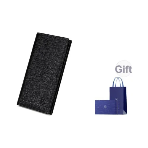 HLA Натуральная кожа коровья кожа длинный кошелек кошелек кошелек стандартный мужской черный