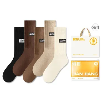 Master Mid Calf Socks Women's Shopping Bag 5 Pack