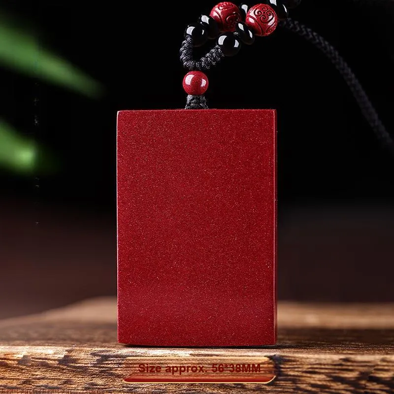 ZHIZUO Natural Cinnabar Pendants Unisex-2