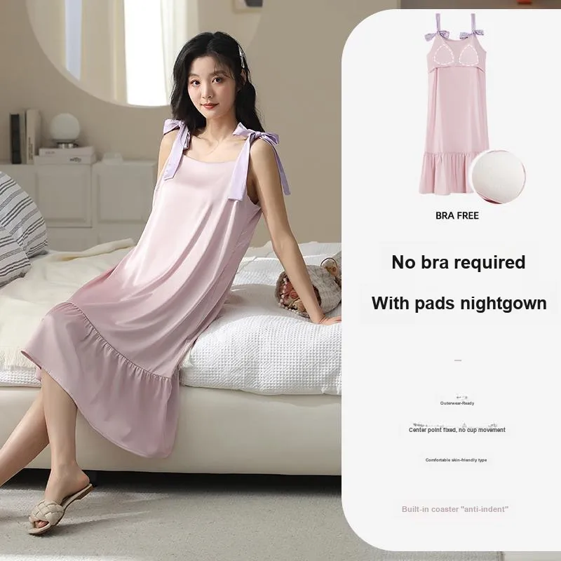 XIA.WA.ZHI.XIU Nightgown Women's Gift Box Set Image Color-1