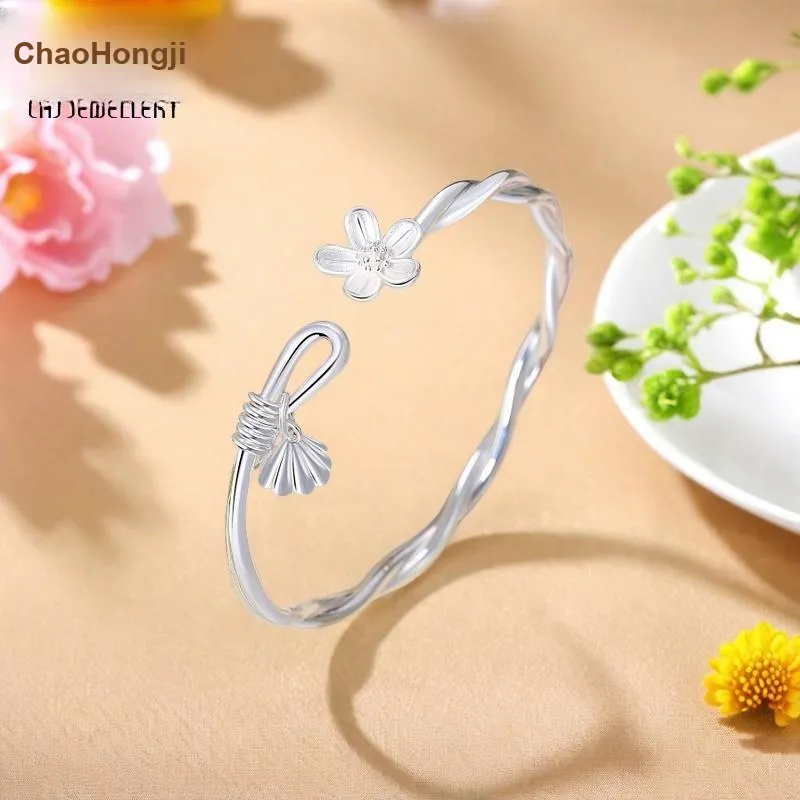CHAOHONGJI 990 Silver Sterling Silver Bracelets Women's-3