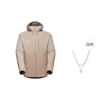 MAMMUT Ultimate Jackets Coats Unisex Wisteria Brown Comes With Necklace