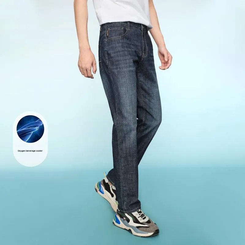 HLA Jeans Men Denim Blue Transition Color Dark 36-2
