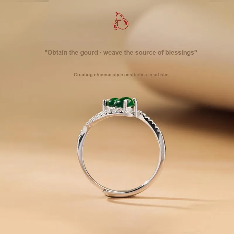 With The Heart Of The Jade Ice Glutinous Jadeite Rings Women's-6