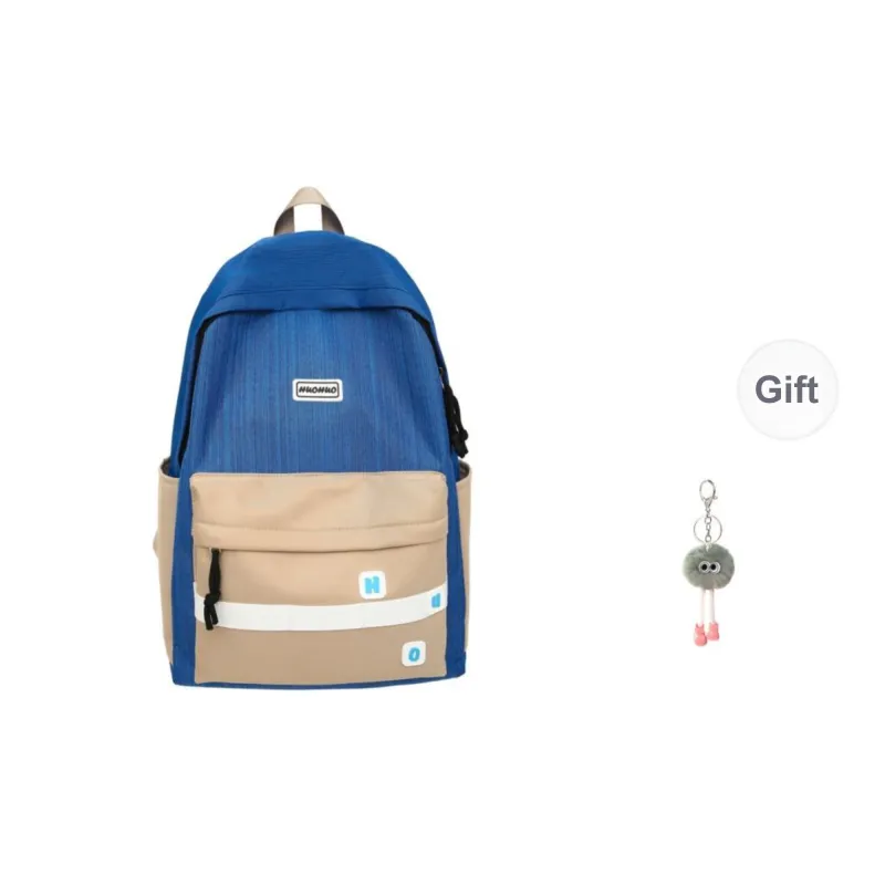 KAMLUI Nylon Backpack Regular Unisex White/Black/Orange Red/Red/Khaki-23