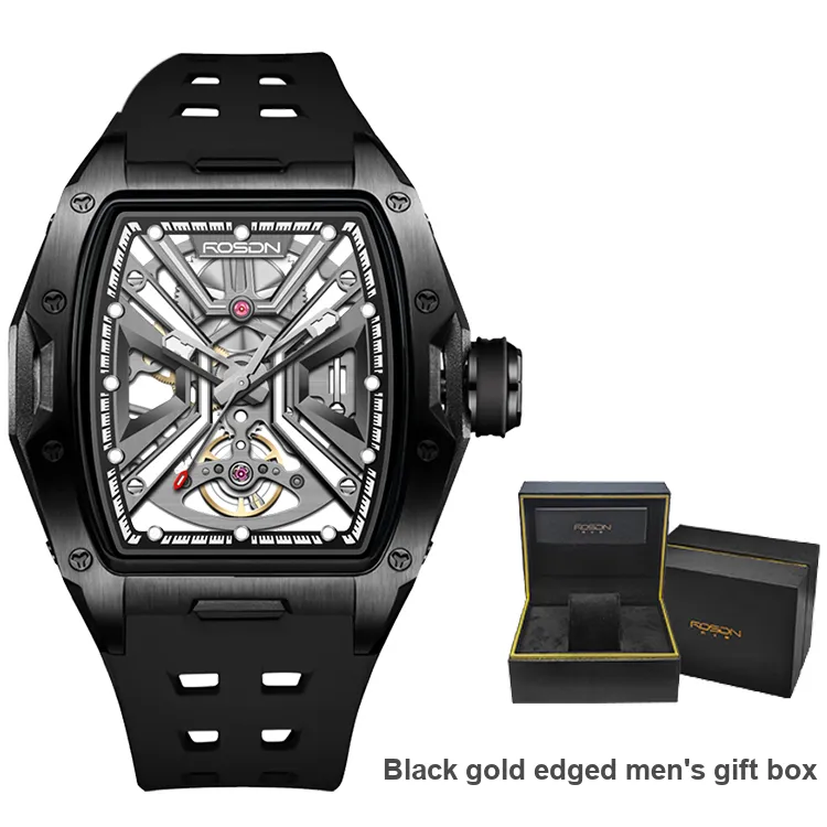 ROSDN Climber's Phantom Collection Automatic Mechanical Movement Watch Men's Watches Black Dial G2710-1