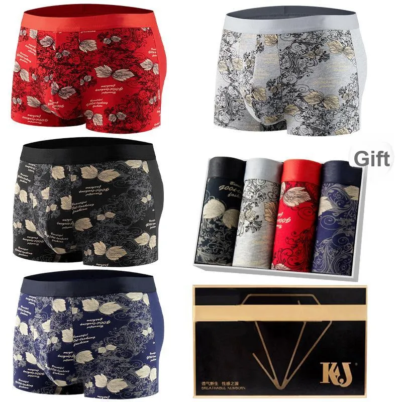 KJ Underpants Men's Gift Box Set Of 4-0