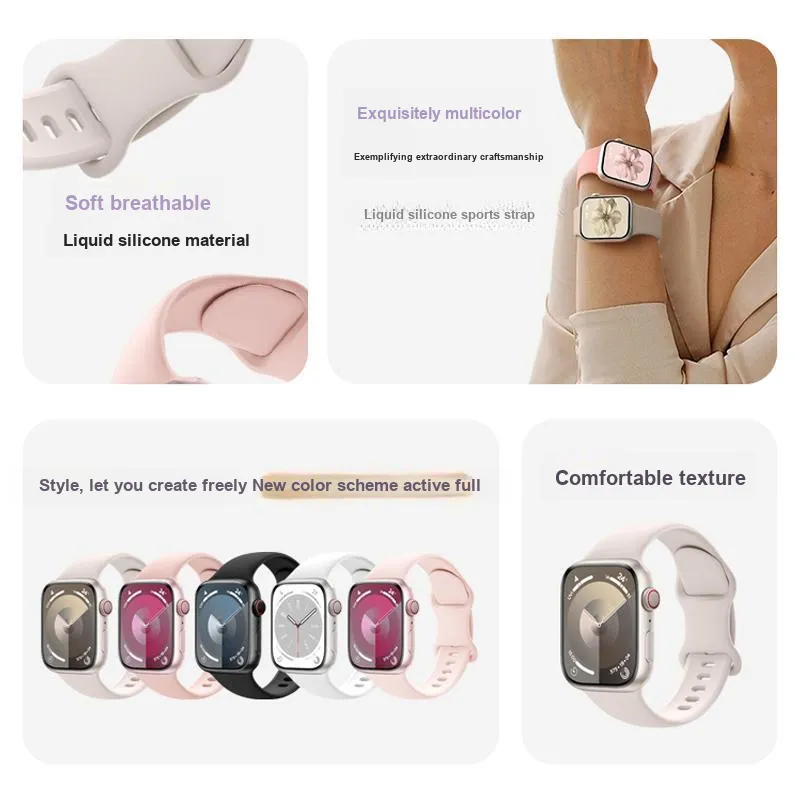 APEPALOG Watch Bands Apple Compatibility 380MM Silicone Material-5