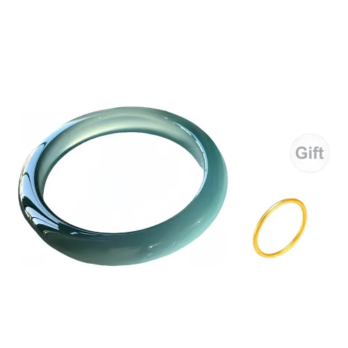 Pear cloud twilight snow Jade Bangles Women's