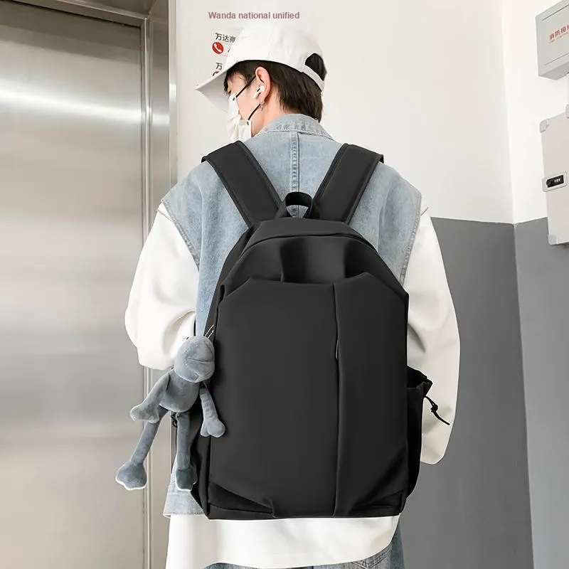 LUVISTRUE Nylon Backpack Regular Unisex Gray/Black/Burgundy/Ecru-8
