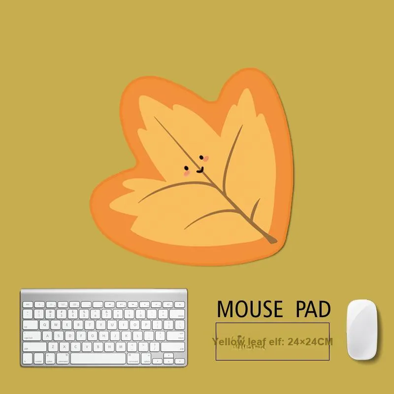Beams Cartoon Irregular Shape Refreshing Plant Gaming Office Mouse Pad Niche Leaf Pinecone Mouse Pad-5