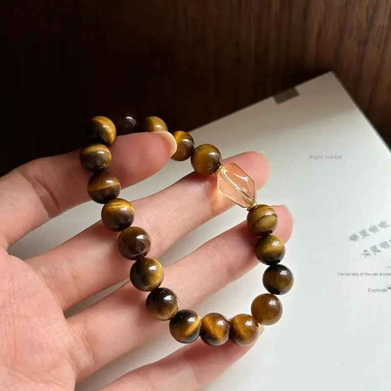 Atsuyama Tiger's Eye Stone Bracelets Unisex-1