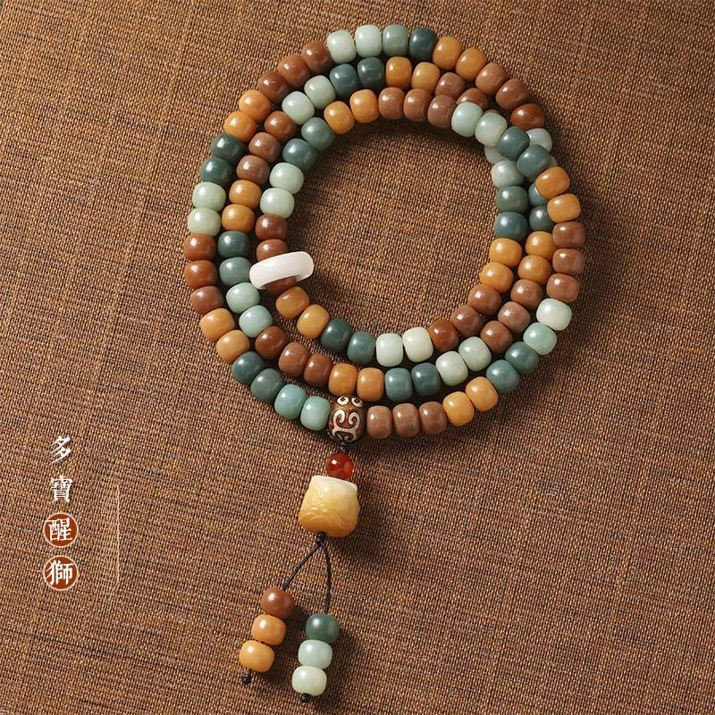HANCANG White Jade Bodhi Bead Chain Unisex-5