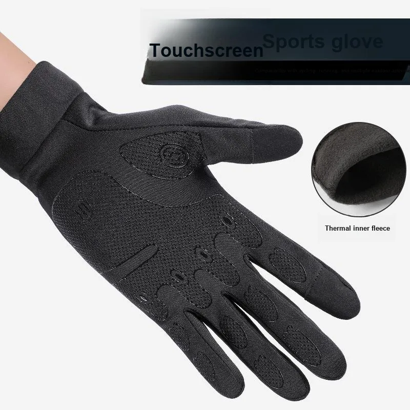 TANLU Riding Equipment Cycling Glove Hiking Mountaineering Mountain Bike Unisex Elastane Polyester Black-3