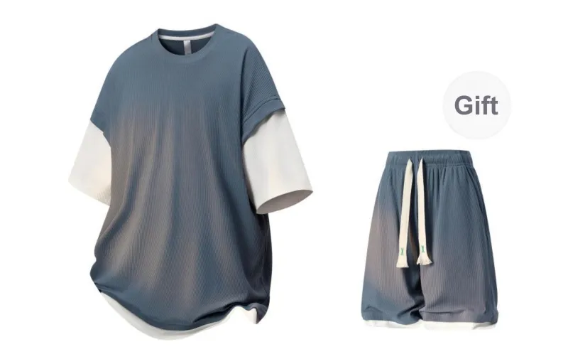 CSKS T Shirt Comes With Casual Knit Pants Unisex 2 Pack-12