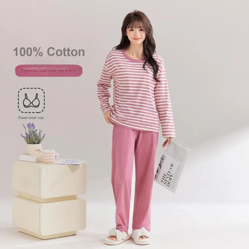 H YXIANG Pajama Set Women's Pink-3