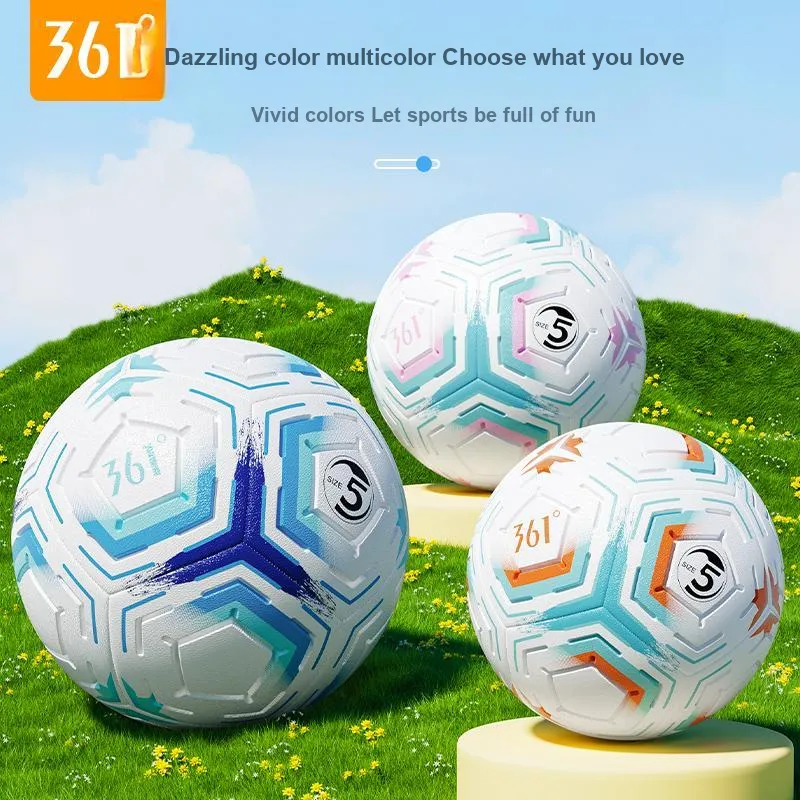 361° Size 4 Size 5 Soccer PVC Machine Stitched Soccer Ball Unisex-7