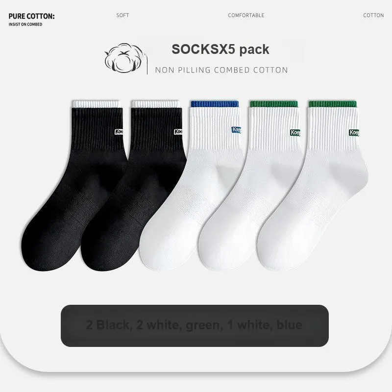 ROBINHOOD Mid Calf Socks Men's 5 Pack-4