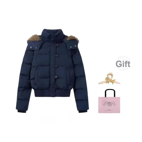 EVPGB Темно-синий женский пуховик