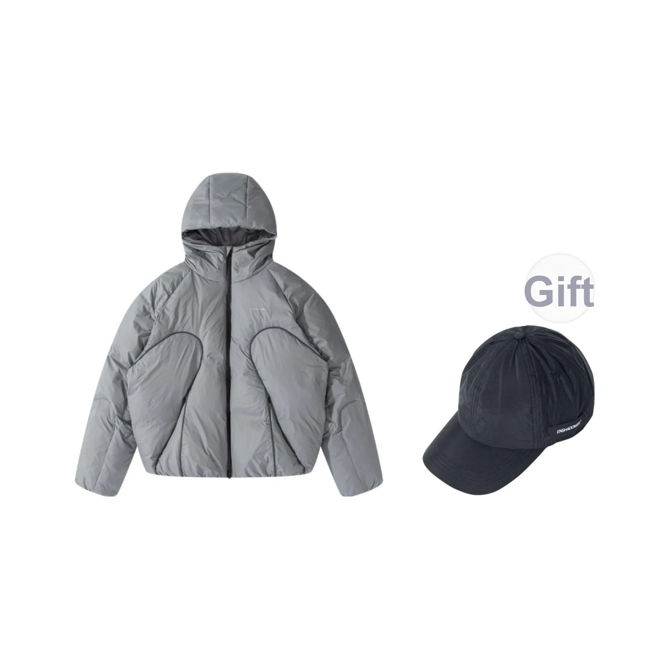 ENSHADOWER Пуховик Унисекс Серый