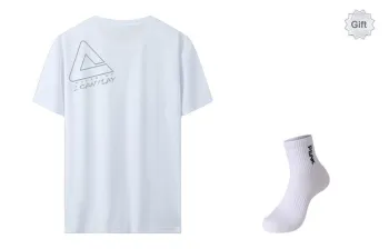 PEAK T Shirts Men White Includes Socks