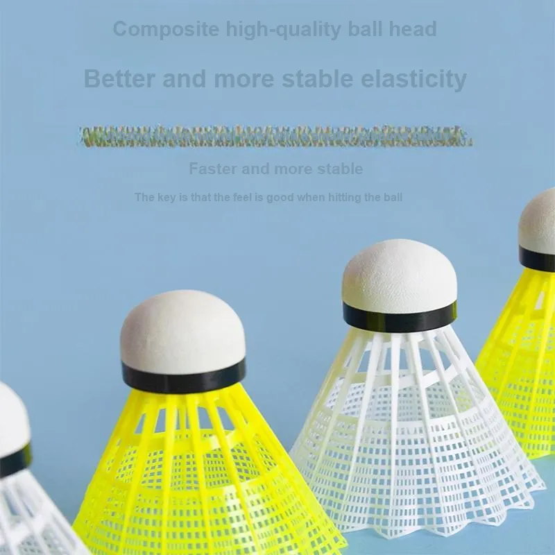 LiNing Nylon Shuttlecock Collection AN01 Nylon Shuttlecock 6 Pack Nylon Training Shuttlecocks-2