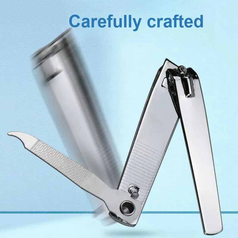 JIAOXUEFEI Sharp Wide-Mouthed Nail Clipper With File Keychain Suitable For Seniors-2