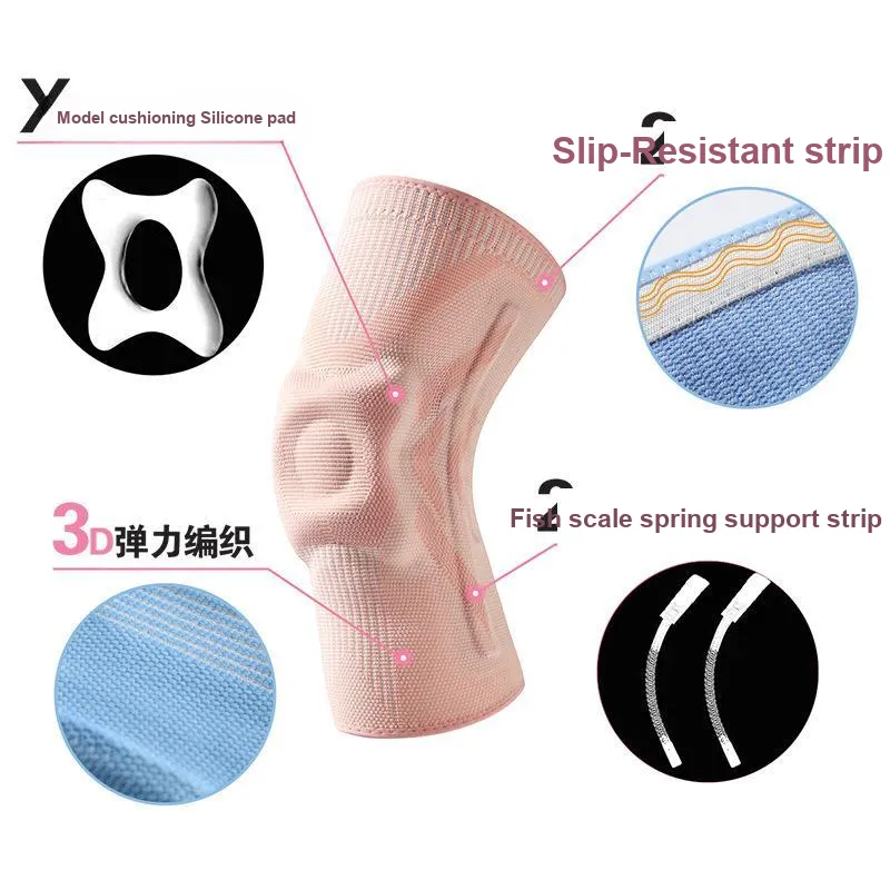ZHIYILIANGPIN Knee Pads Polyester Silicone Running And Cycling Unisex-4