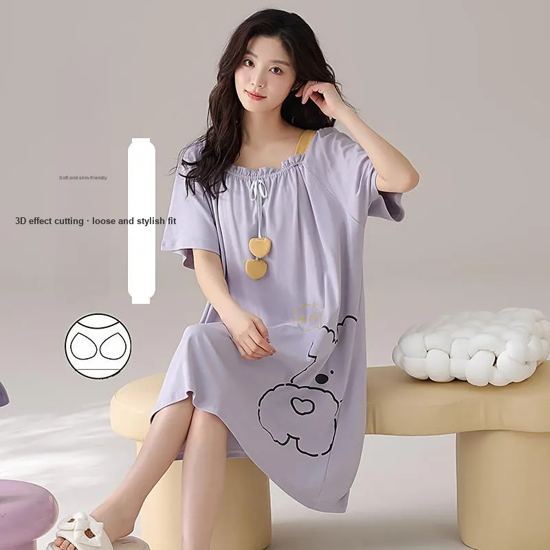 Pretty lady Women's Nightgowns-2