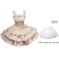 High-Quality Pink Dress+Petticoat