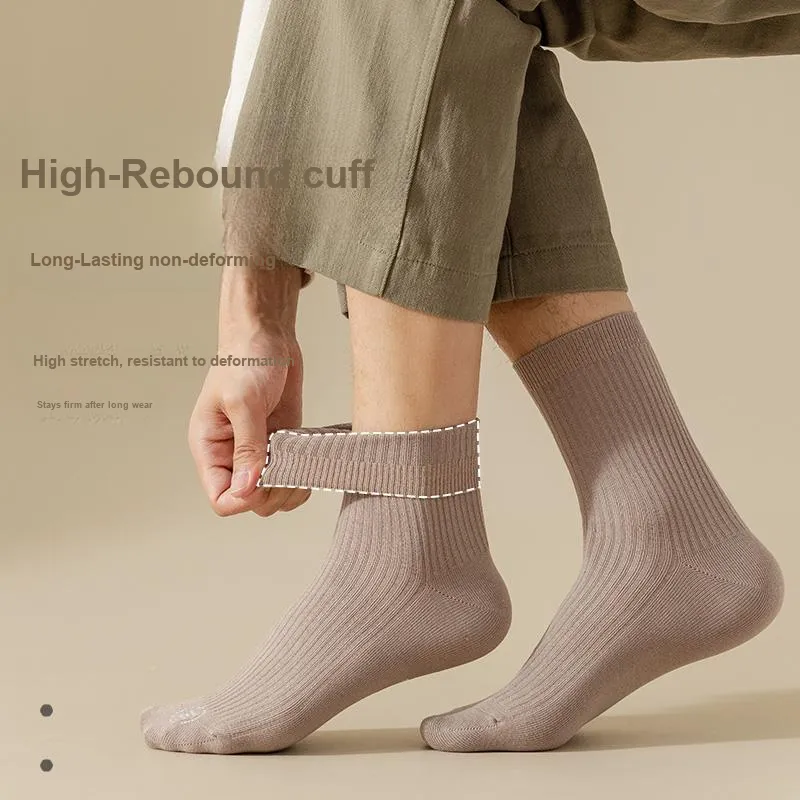Temooues Mid Calf Socks Unisex 5 Pack-2