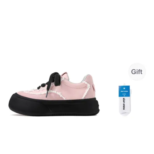 SOAP OPERA Dexun Series Skateboard Shoes Unisex Low Top Black/Pink/White