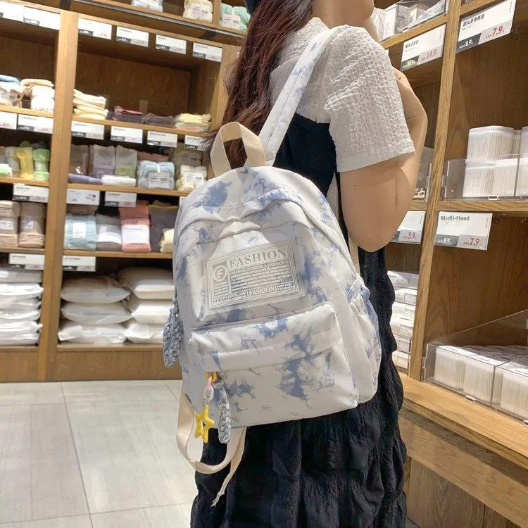 XIANGSU Nylon Backpack Regular Unisex Multicolor-12