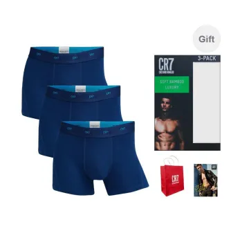 CR7 CRISTIANO RONALDO Underpants Men's 3 Pack Navy Blue Box Included