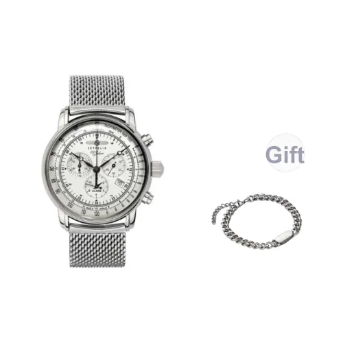 ZEPPELIN Кварцевый механизм Мужские часы Часы Серебристый циферблат