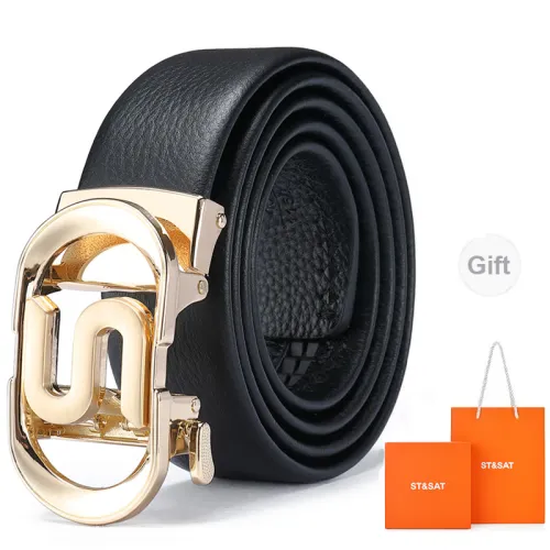 ST&SAT Leather Belts Men