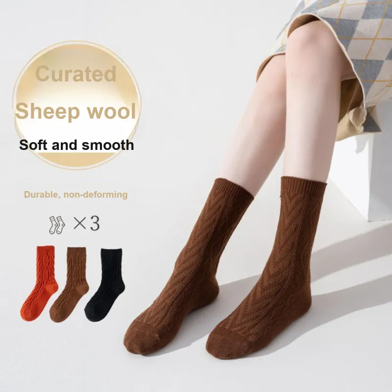 PIERRE CARDIN Mid Calf Socks Women's Box 3 Pack-7
