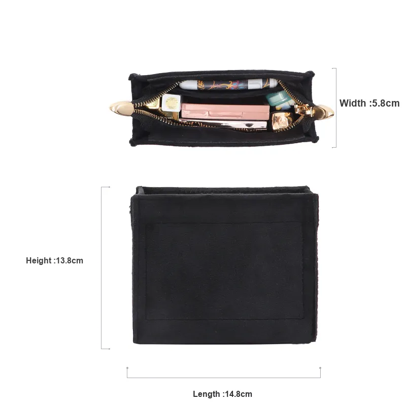 Gloya Microfiber Bag Accessories Women's Black-10