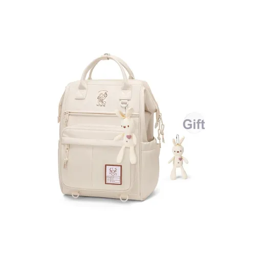 V.NINE Ткань MOTHER Daughter Рюкзак Портативный Рюкзак Женские Миндально-бежевый Таро фиолетовый