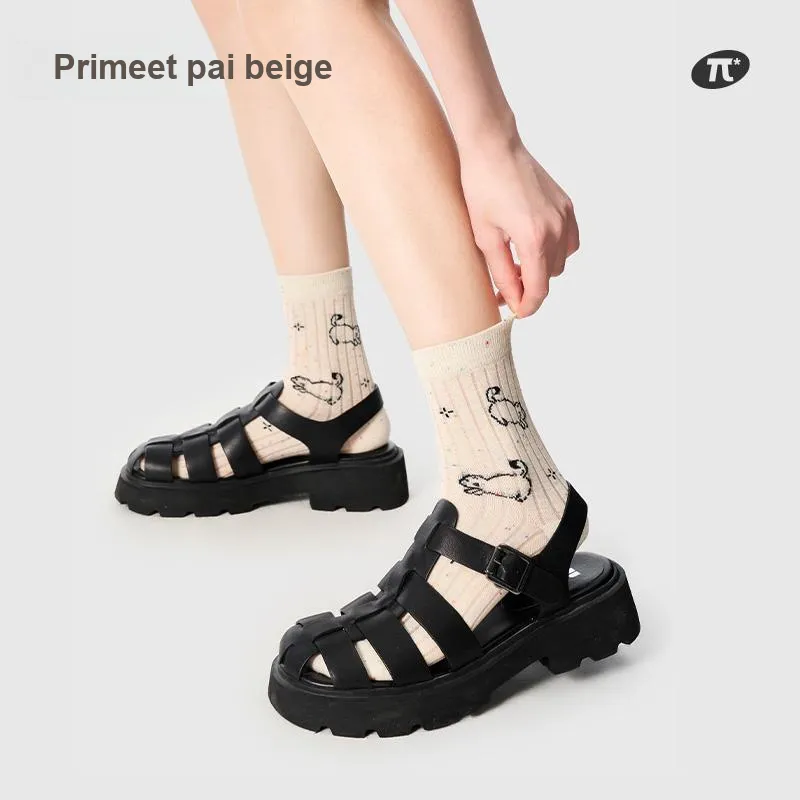 Primeet Mid Calf Socks Women's 4 Pack-1