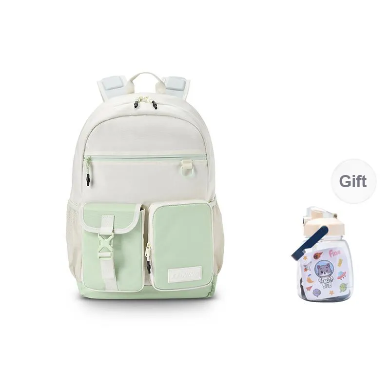 LiNing Polyester Backpack Regular Unisex Light Green-4