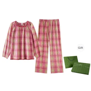 ZumashL Pajama Gift Box Women's Red Plaid