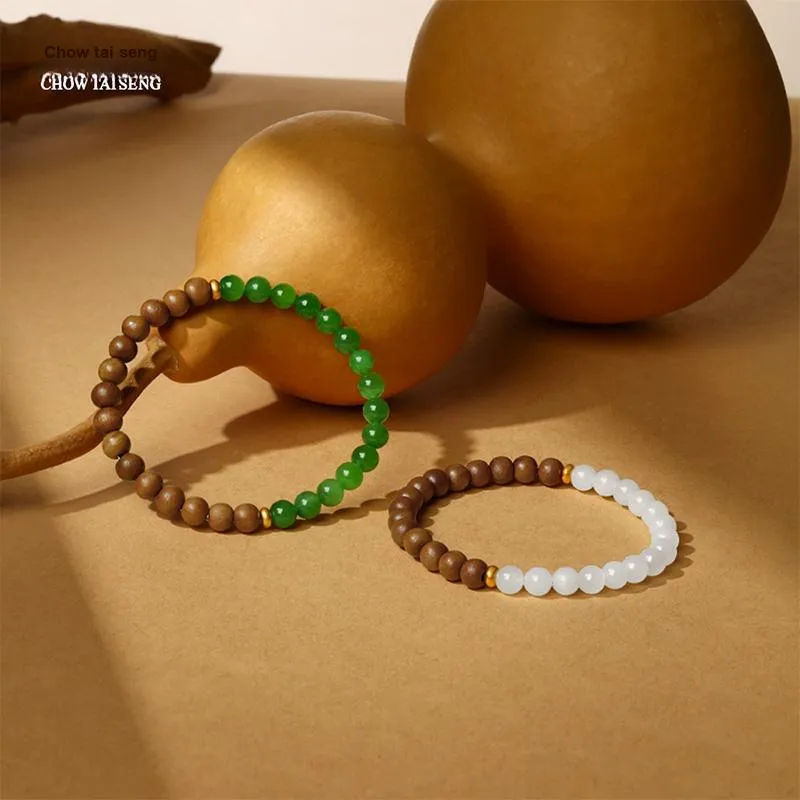 CHOW TAI SENG Bracelets White Jade Women's-3
